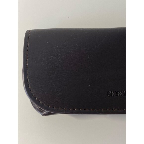 Giorgio Armani Eyeglass Soft Case Dark Brown Leather Frames of Life - Picture 3 of 11
